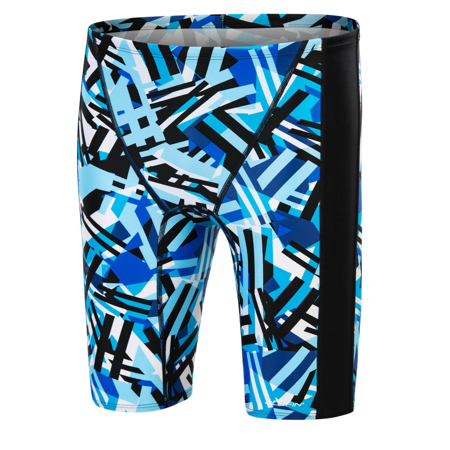 7031_XtraSleek Men's Tectonic Blue Spliced Jammer_A40_0