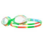TYR Kids’ Mirrored Swimple Goggles GREEN/ORANGE – Tie Dye