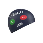 Mad Wave قباعات السباحة (Coach printed)